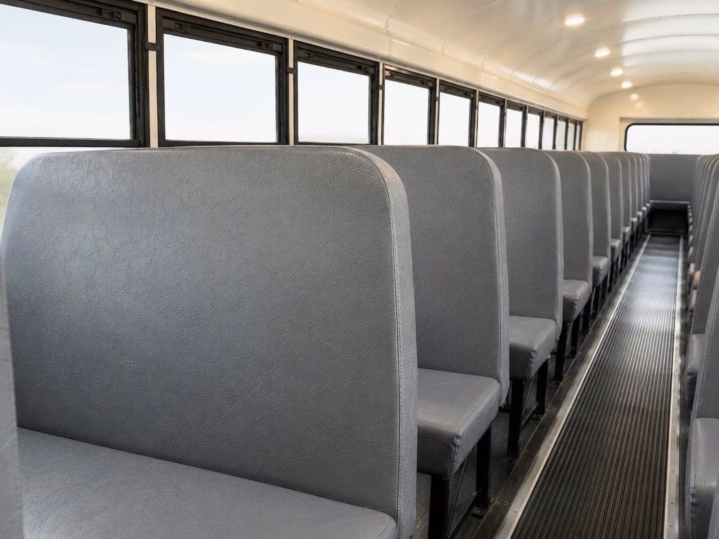 school bus inside